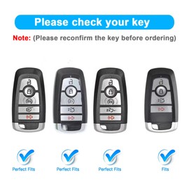 XIYANG TRADE for for Ford Key Fob Cover with Keychain,Key Case Shell Protector Holder for Ford Explorer Fusion Escape Edge Expedition Maverick Mustang Bronco F150 F250 F350 F450 F550 Lincoln (Red)