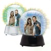 LED Light Up Photo Snow Globe (Black, Large)