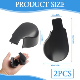 2pcs Rear Wiper Cover Cap Compatible with Golf 6, Golf 7 MK7, Passat B8, Replacement Cover Cap for Rear Wiper Arm Suitable for 5K6955435 5K6955427A, Weatherproof Plastic