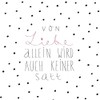 Räder Serviettes "Von Liebe Alone" [German Language] (“Of Love Alone”)