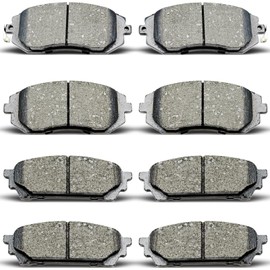DYZJKWJW D929 D1004 Front Rear Ceramic Brake Pads Set Fit For 2005-2006 SAAB 9-2X,For 2004-2005 Subaru Impreza,For 2004-2008 Subaru Forester