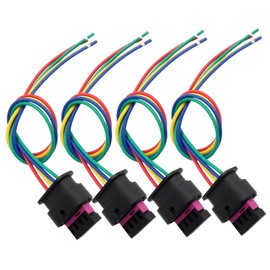 4Pcs Ignition Coil Connector Plug Pigtail Harness Compatible with 2015 2016 2017 2018 2019 2020 Hyundai Sonata Elantra Santa Fe Tucson Kia Optima Sorento Sportage Soul 1.6L 2.0L 2.4L