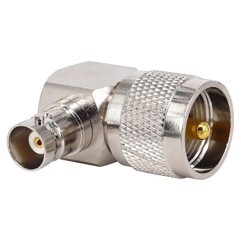 BOOBRIE RF Coaxial Connector UHF PL259 Male to BNC Female