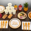 175pcs Class of 2025 Graduation Plates and Napkins Set, Disposable