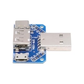 NFHK 3 Port USB Splitter Multi Charging Adapter,USB 2.0 Male to USB A/USB C/Micro USB Female Charge Extension Adapter