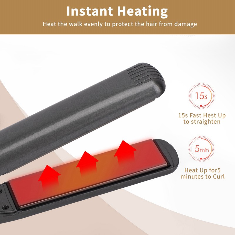 Hair Straightener Multigear Adjustment 480 Degrees Fahrenheit Hair Straightening Ceramic