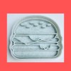 Set of 3 Burger Fries Pizza Fast Food Themed Cookie