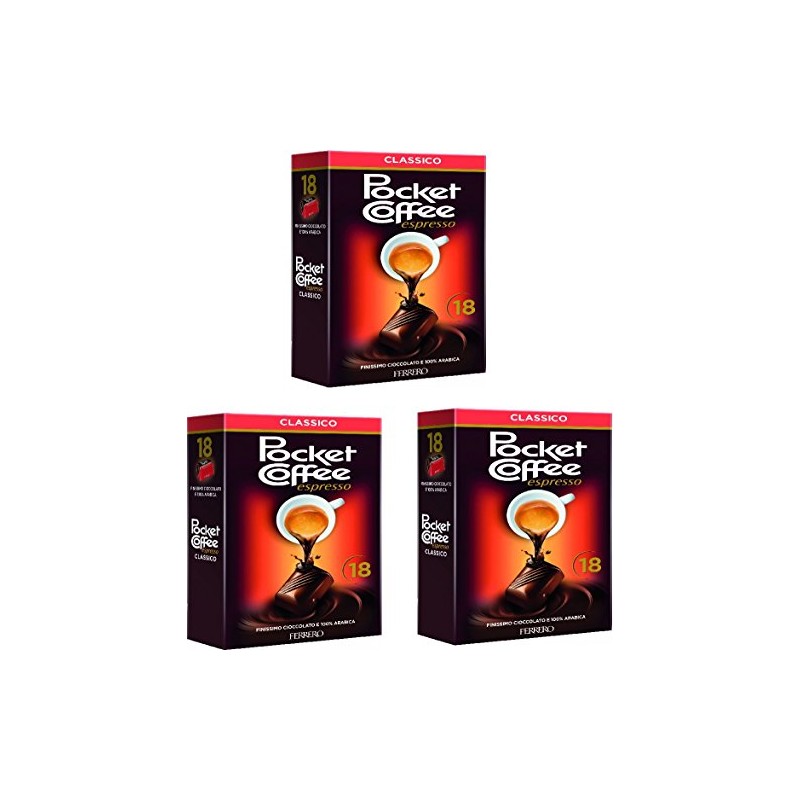 Ferrero: Classic Pocket Coffee 18 piece ,225g (pack of 3)