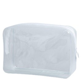 ARESACHI Sewn Pouch, Pain Bag, Transparent Bag, Plush Case, Sewn Bag, Pushing Activity, Pouch, white clear