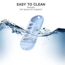 Silicone Glow Cover Case for Google TV Streamer 4K 2024 Voice Remote，Protective Sleeve for Google TV Streamer 4K Remote Control,with Lanyard,Scratch Shock Protection (Sky Blue)