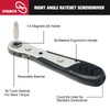 STREBITO Mini Ratchet Set, 22-Piece 1/4 Ratchet Right Angle Screwdriver,