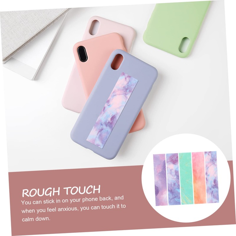 Kisangel 20Pcs Textured Sensory Stickers for Desk Anxiety Relief Strips