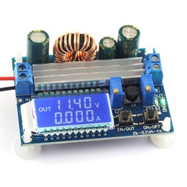 HJTOOK DC-DC Buck Boost Converter Module 5.5-30V 12v to 0.5-30V 5v 24v Adjustable Step Down Up Voltage Regulator Constant Current Voltage 3A 35W Power Supply with LCD Display