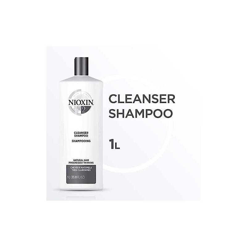 Nioxin Shampoo Sistema #2 para Cabello Natural con Caída Excesiva,
