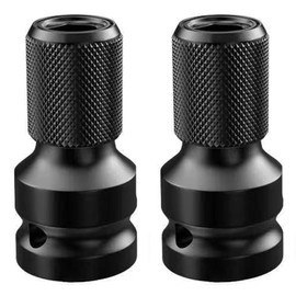 OioTuyi 2 Pieces 1/2 Inch Bit Adapter for Impact Wrench, Socket Adapter 1/2 Inch to 1/4 Inch, Impact Wrench Bit Adapter, Nut Adapter