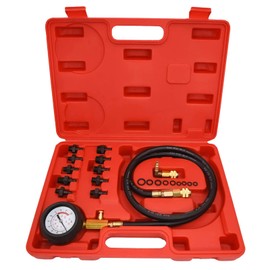 Oil Pressure Tester Kit, for Cars ATVs Trucks Engine Oil Pressure Diagnostic,0-140 PSI Oil Pressure Tester with Hose Adapters and Carry Case