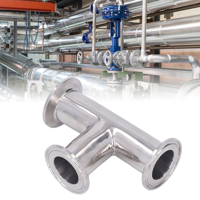 Pipe Tee Fitting 304 Stainless Steel Quick Connect Tube Joint