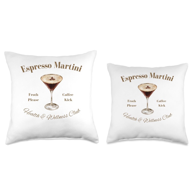 Espresso Martini Throw Pillow