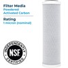 SpiroPure SP-CBC-10 10x2.5 1 Micron NSF Certified Coconut Shell Carbon