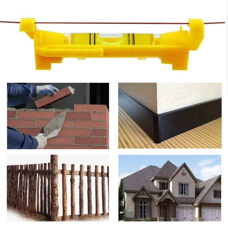 5Pcs String Line Level, Builders Line Spirit Level with Leveling
