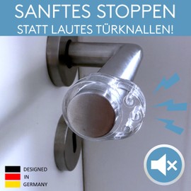 GALACE Door Handle Buffer [Pack of 8] - Transparent Door Stopper for Door Handle - Door Stop Latch to Protect Against Marks - Door Handle Protection and Window Latch Stop Stopper - Door Handle Stopper