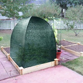 COARBOR Plant Cover 22" x 22" x 24" Shrub Cover Dark Green Fabric Garden Flower Crops Rye Protective for Insect Sun Shade Snow Frost
