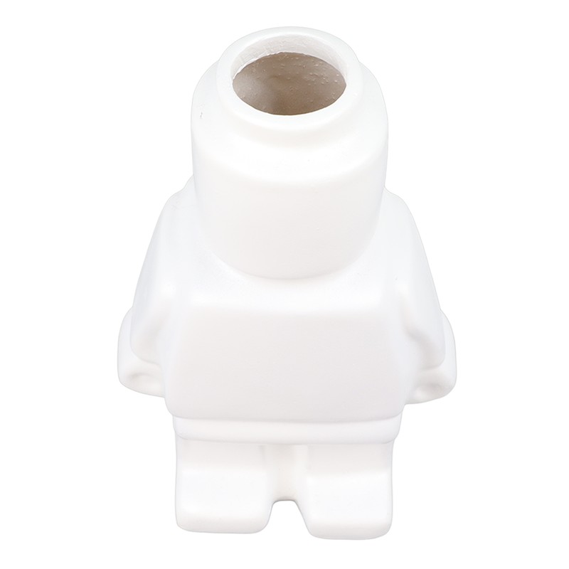 Little Robot Flower Vase Entryway Ornament Resin Flower Vase Decoration