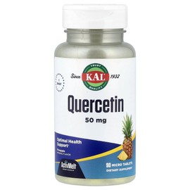 KAL Quercetin Pineapple 50mg 90 Micro Tablets, KAL Kal, Quercetin, Pineapple, 50mg, 90 Micro, 2 Pieces, 90 Tablets / KAL 퀘르세틴 파인애플 50mg 90 Micro 정, KAL 칼, 케르세틴, 파인애플, 50mg, 90마이크, 2개, 90정