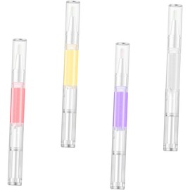 SEWACC 4 Bolígrafos Nutritivos para Uñas Aceite Esencial de Rosa Flor Lavanda y Naranja Lápices Reparadores para Cutículas y Piel Seca Cuidado Hidratante y Revitalizador para