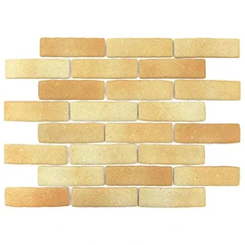 Tile Shop Tamagawa Lightweight Brick, Karukaru Brick, Large, 115 Pieces, Eco Packaging, Lightweight Brick, Easy to Install, B-16 Yellow