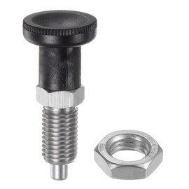 HARFINGTON Push Fit Ball Nose Spring Plunger M12x1.5 Thread Length 0.79" Pin Dia.6mm Stainless Steel Return Knob Plunger Non-Locking Retractable Index Plunger for Industrial Equipment