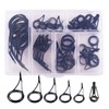 35pcs Fishing Rod Repair Kit Ceramic High Carbon Steel Fishing