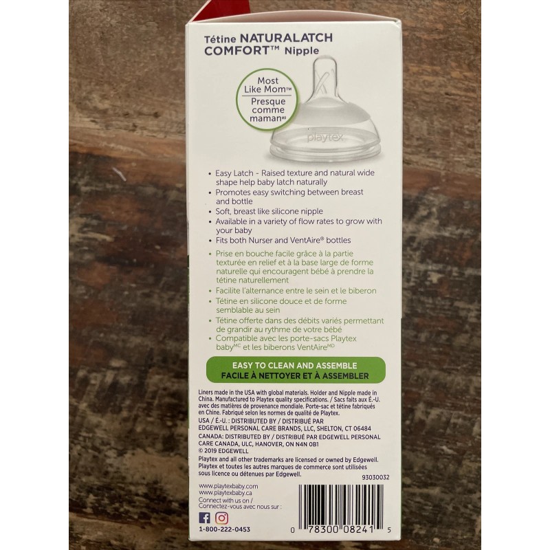 Playtex Baby Nurser Drop Ins Liners 4 Oz Bottle with