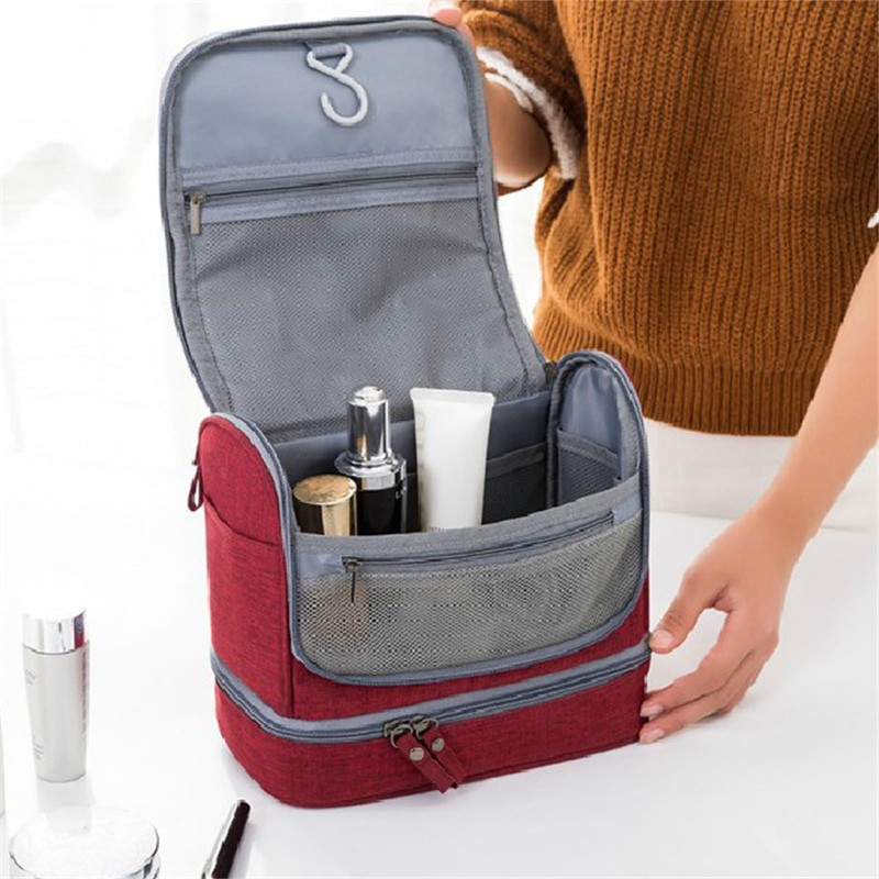 Hanging Bag Travel Cosmetic Kit Large Organizer Wet Dry Culture