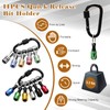 Anglekai 12PCS Drill Bit Holder Keychain, 11PCS Bit Holder Cool