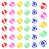 Pilikoll 40 Pcs Kids Darts Game Balls 3.4cm Dart Hook