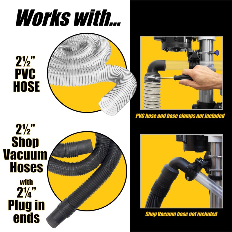 Fulton Woodworking Tools X-Stream Drill Press Dust Collector with Multi-Axis