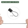 YOKIVE 1 Set 3 Digit Combination Padlock with Security Cables,