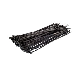GTSE 14 Inch Black Heavy Duty Zip Ties, 100 Pack, 120lb Strength, UV Resistant Nylon Cable Ties, Self-Locking 14" Tie Wraps