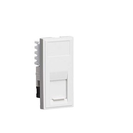 UTP CAT5E RJ45 Outlet Module 25 x 50mm - White
