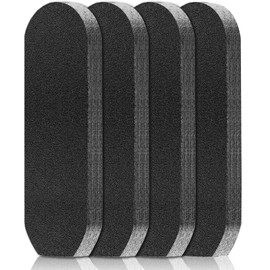 Flutesan 80 Pcs Stainless Steel Foot File Refills Replacement Pads Coarse Fine Pedicure File Refills Double Side Reusable Foot Rasp Pad with Removable Glue (180 Grit)