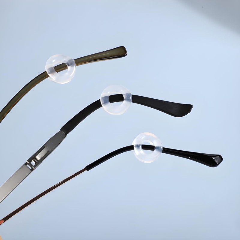 AB Max Glasses Ear Grips - Black and White Ring