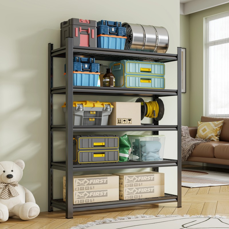 5 Lays Heavy Duty Shelves and Storage Racks Iron Stacking