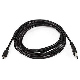 Monoprice 10-Feet USB A to mini-B 5pin 28/28AWG Cable (103897) Black
