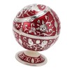 Ball Ashtray with Windproof Lid Retro Dragon Stereoscopic Relief Zinc