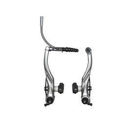 Shimano BR-T4000 EBRT4000FX43XSP ALIVIO V-Brake, S65T Shoe Fixing Bolt: 0.6 / 1.0 inches (16.0 / 25.0 mm), Arch Length: 3.5 inches (90 mm), Silver
