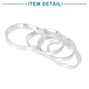 ACROPIX 66.1 to 60.1 mm Car Hub Centric Rings Silver