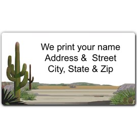Stonehouse Collection Cactus Address Labels, Desert Address Labels, Arizona Desert (Desert Saguaro), 1.25 x 2.75 inch