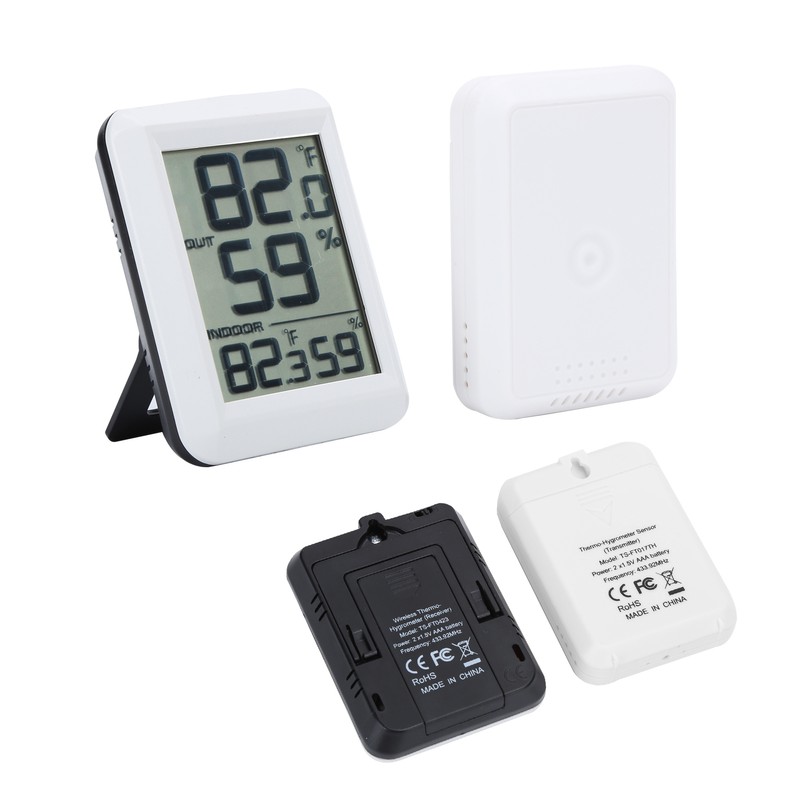 Wireless Digital Hygrometer Thermometer Indoor Outdoor Portable Electronic Temperature Humidity