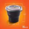 Hefty Multi-Purpose Black Plastic Cups with Lids, Reusable To Go